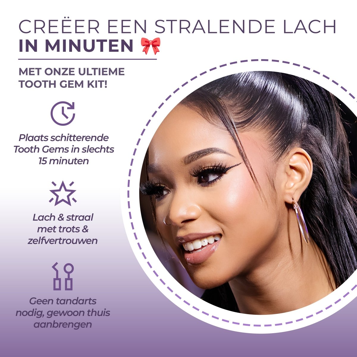 SelfGem™ DIY Tooth Gem Kit | Diamond & Heart Set (6 stuks) - SelfGem