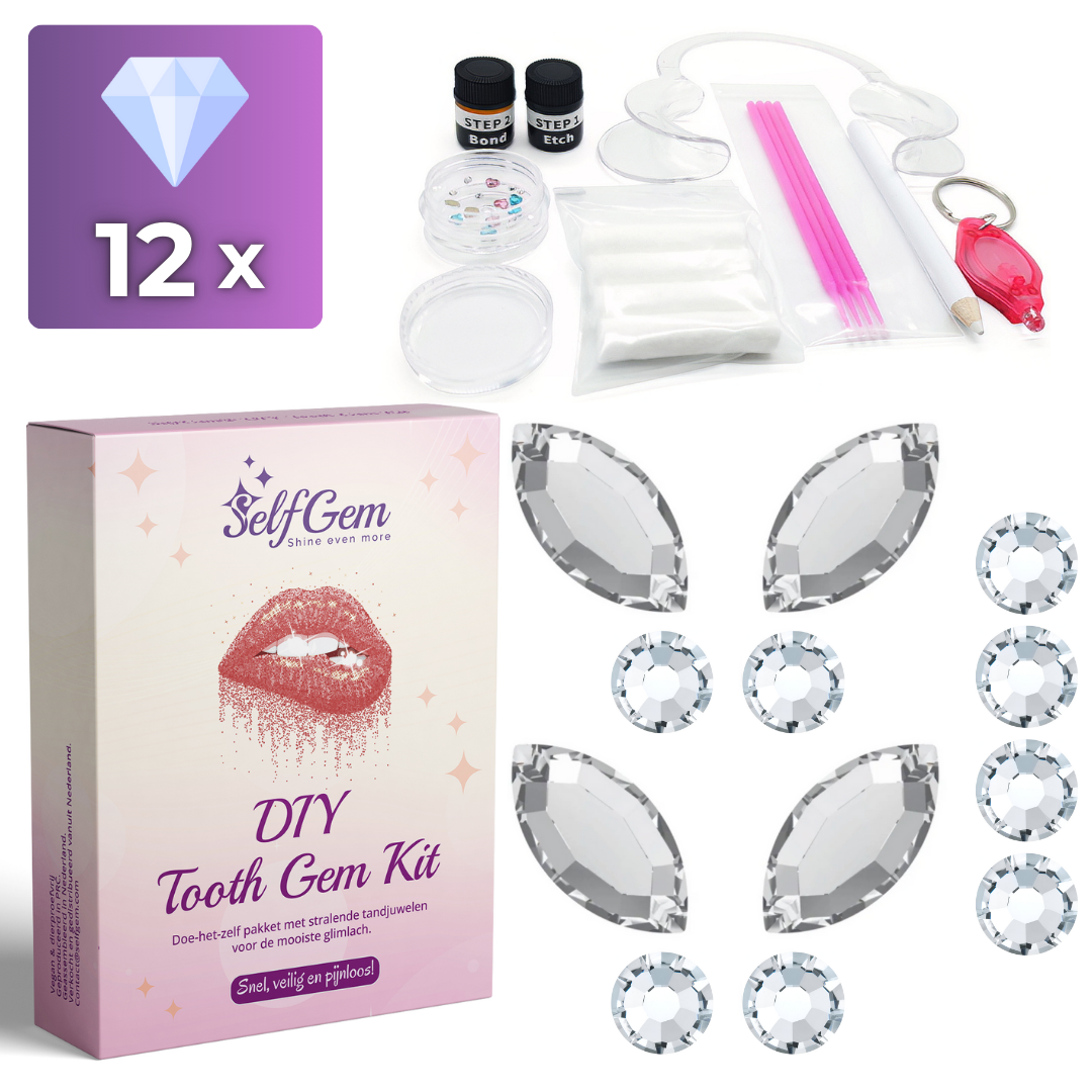 SelfGem™ DIY Tooth Gem Kit | Butterfly Set (12 pieces) 