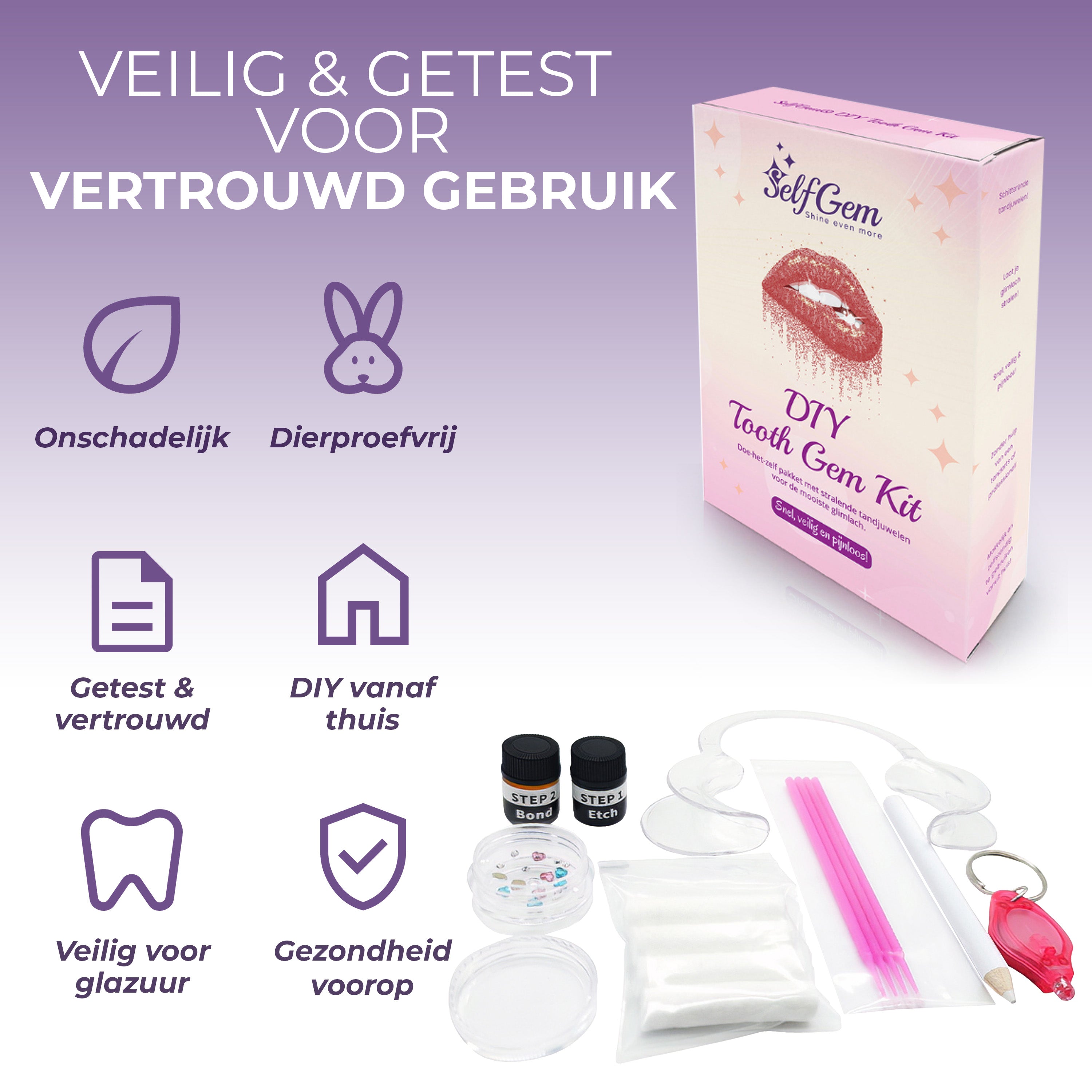 SelfGem™ DIY Tooth Gem Kit | Diamond Set (12 pieces) 