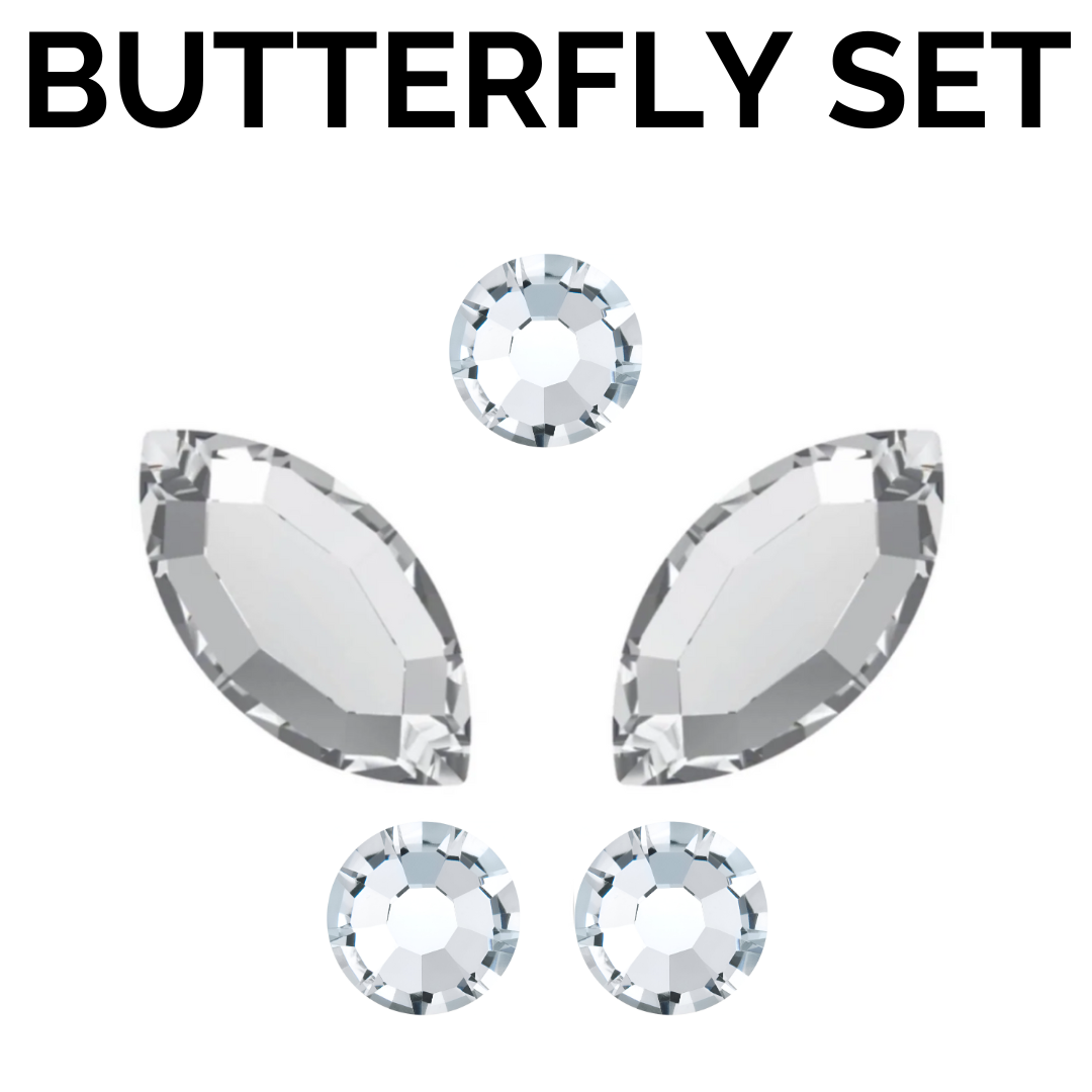 Butterfly Tooth Gem Kit | Swarovski Tooth Gems Vlinder | SelfGem