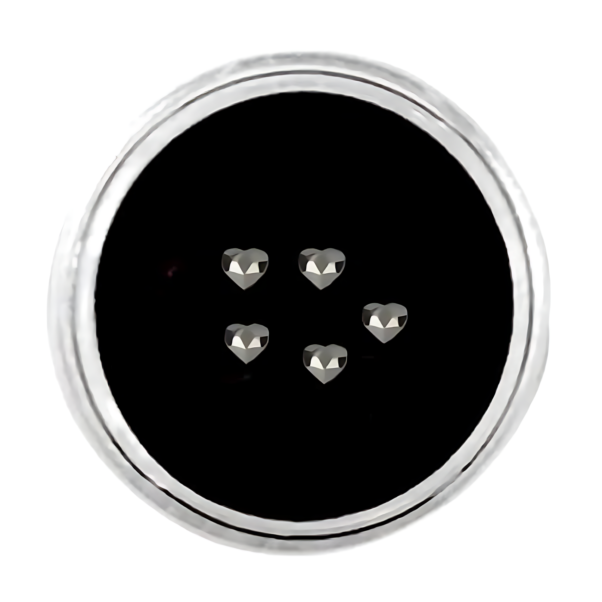 Zwart Hart Tooth Gem Kit | Tooth Gems Met Diepe Elegantie | SelfGem